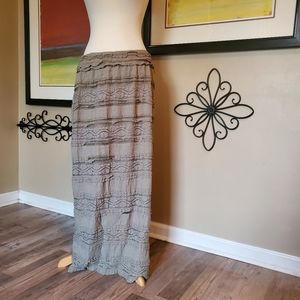 Est. 1946 Layered Forrest Green Maxi Skirt